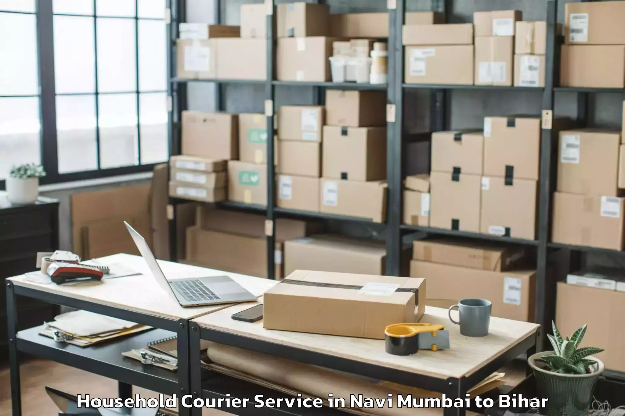 Trusted Navi Mumbai to Khajauli Household Courier